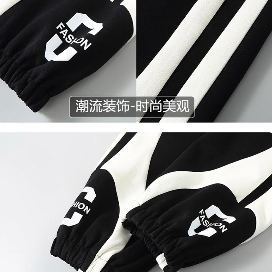 Plus Size 11XL 10XL Pants Men Baggy Sweatpants Fashion Streetwear Striped Print Jogger Men Trousers Big Size 11XL Bottoms