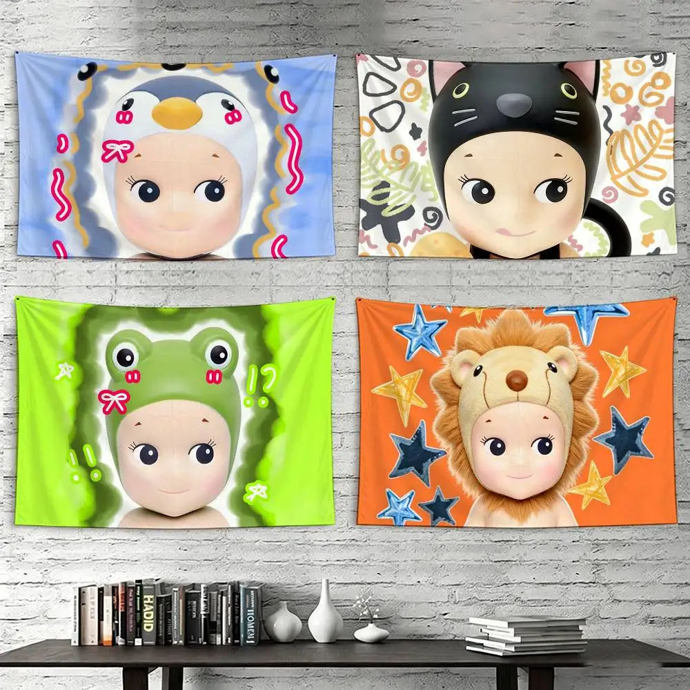 

Lovely Sonny Angel Fruit Flags Wall Hanging Tapestry Outdoor Garage Room Decorative flag Background Blanket