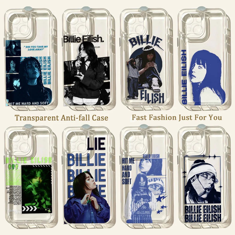 Hot Singer B-Billies E-Eilishs Phone Case For Samsung Galaxy A37 A57 A16 A07 A17 A36 A26 A56 A55 A54 A24 A14 A06 A05 A13 4G 5G