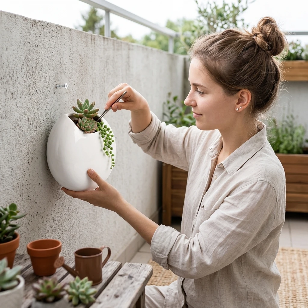 Maceta colgante de cerámica ne - Home Decor Minimal reseña y precio