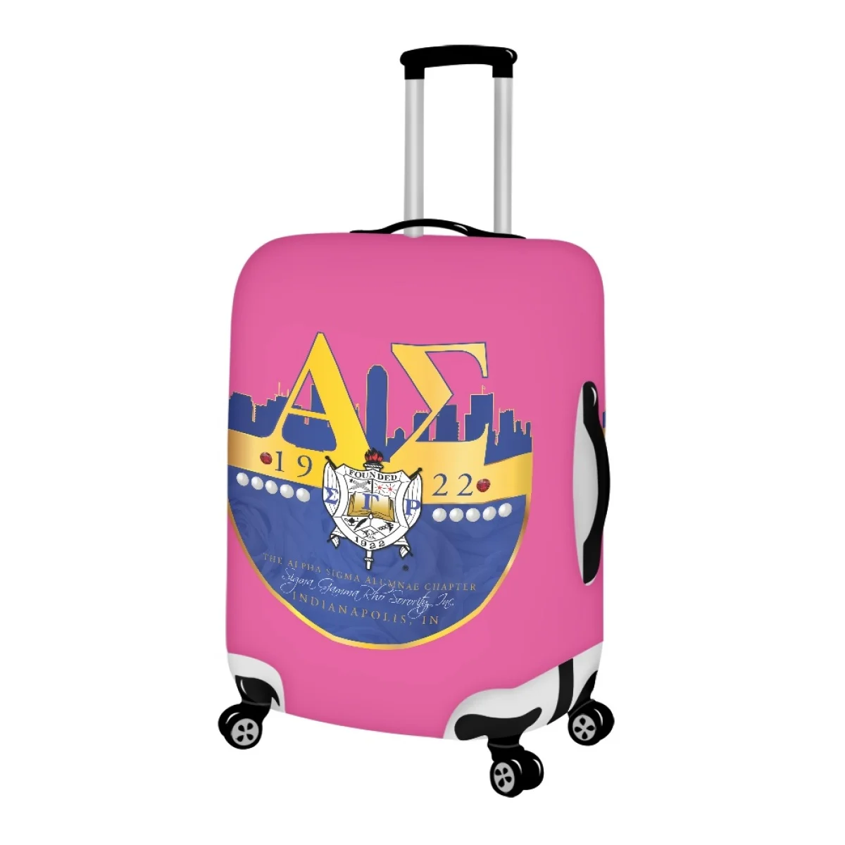 FORUDESIGNS Baggage Cover Protector 1922 Sigma Gamma Rho Design Suitcase Protective Covers Out About Commuting Utility Gadgets