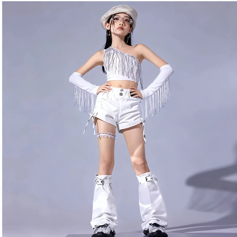 ensemble-de-vetements-de-scene-jazz-pour-enfants-short-crop-top-a-franges-pantalon-de-danse-urbaine-hot-pants-pour-filles-style-hip-hop-streetwear