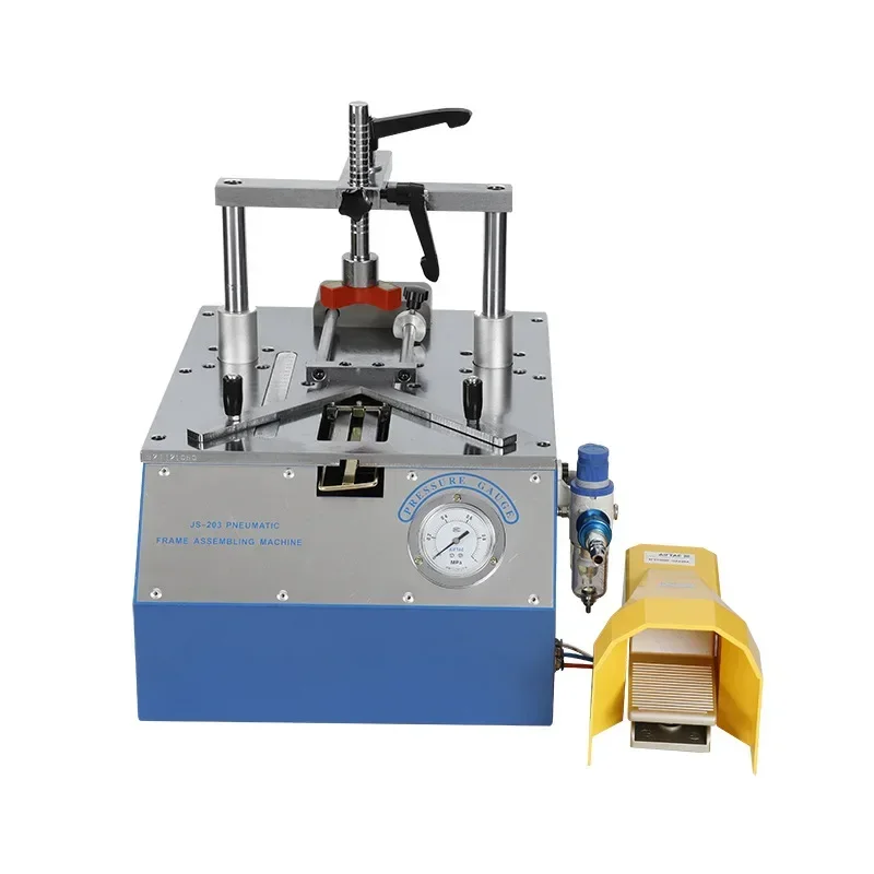 110mm Bench-Top Type Picture Frame Underpinner 0.6-0.8 MPa Working Pressure Desktop Pneumatic Nail Angle Machine