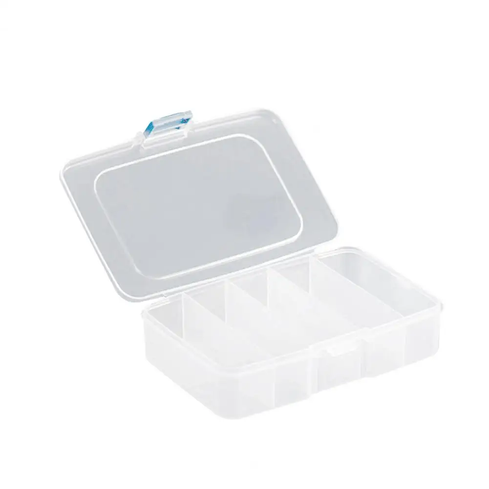 Eco-friendly  Practical Tattoo Storage Box with Buckle Transparent Storage Case with Lid   for Salon