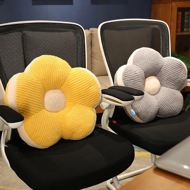40/50 センチメートル花ぬいぐるみ植物シートクッション 5 花びらソファ椅子装飾枕ピンク、イエロー、グリーン、ブラウン、グレーぬいぐるみ Peluche ギフト