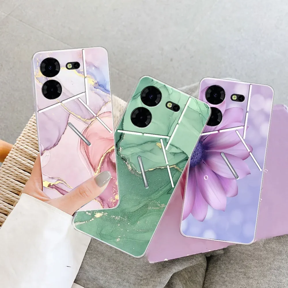 For Tecno Pova 5 Pro Case Cover For Tecno Pova 5 Clear Shockproof Soft Silicone TPU Phone Case Fundas For Tecno Pova 5 Pro Coque