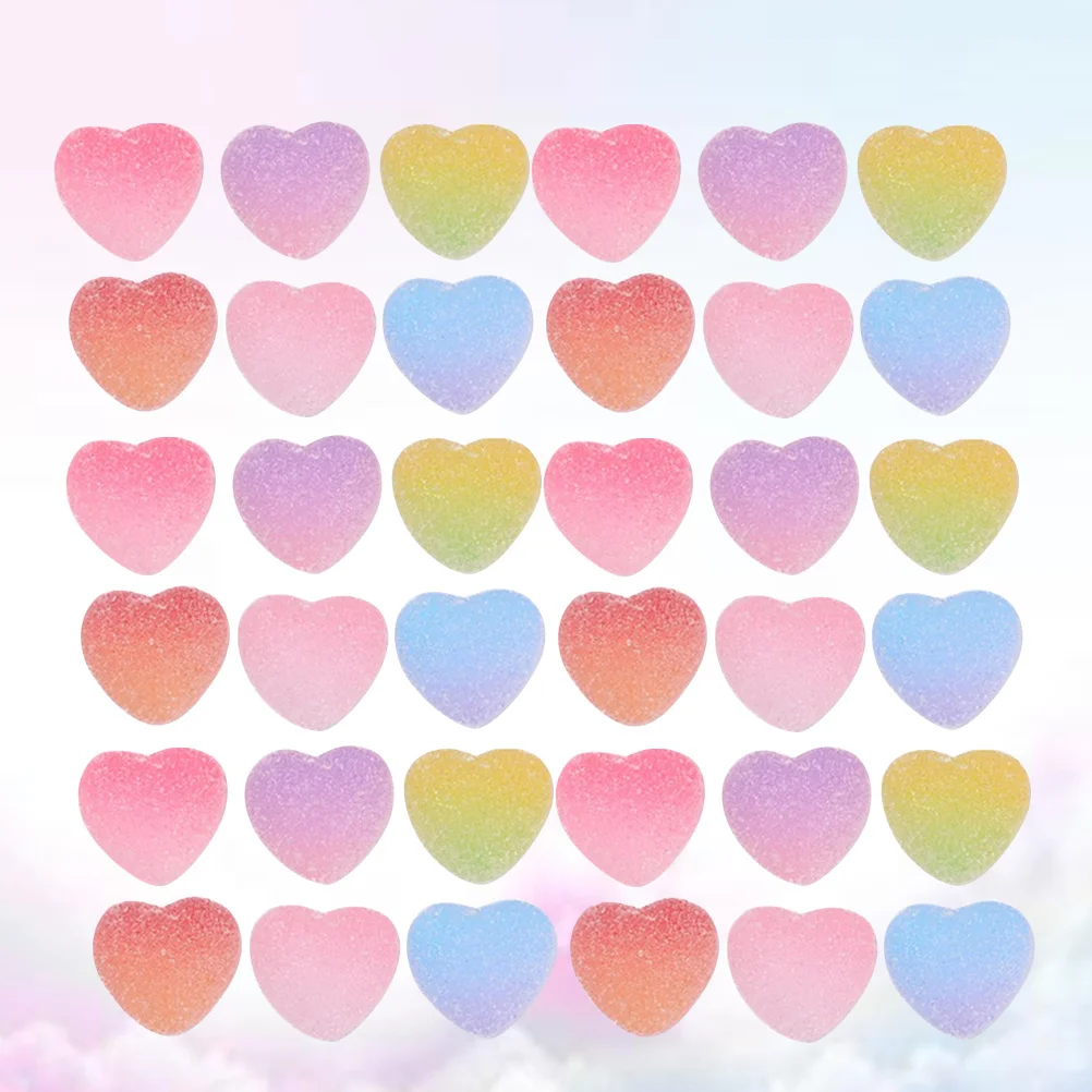 48 pçs capa de telefone decoração simulação geléia doces resina encantos cores misturadas diy artesanato acessórios para scrapbook pingente