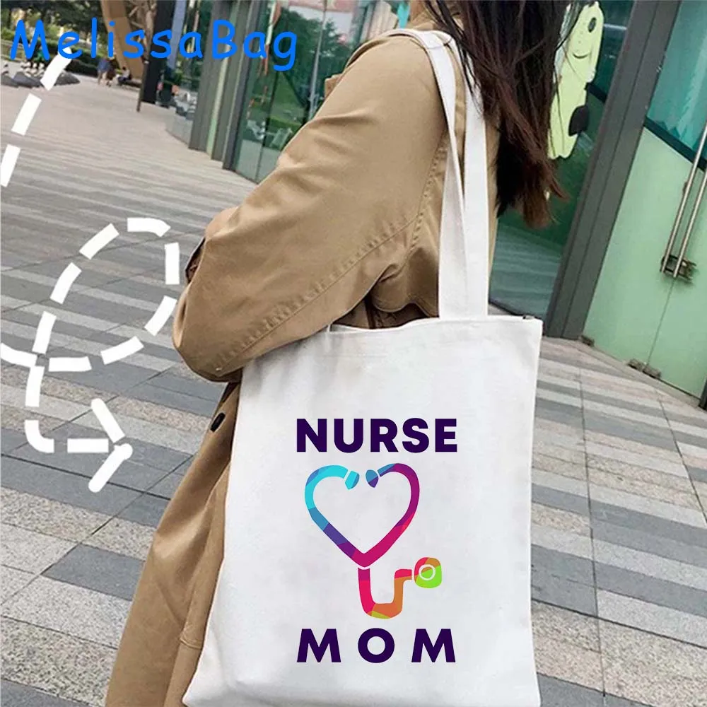 Funny ER LD Nurse Gift Kawaii Shopper Tote Bag BLOOD Medical Doctor Nursing Life Caring Anatomy Printed Harajuku Canvas Handbag