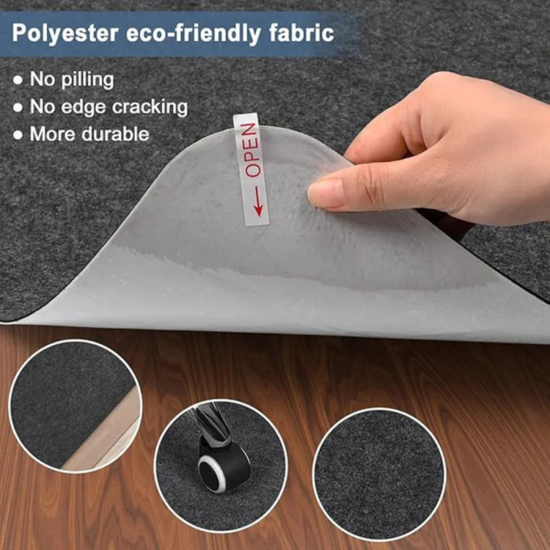 90x120cm Chair Mat Work in hardwood Office Rolling Chair Mat Computer Gaming Chair Mat Bedroom Living Room