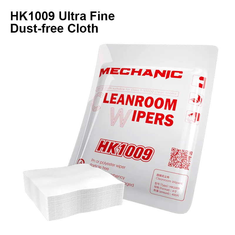 

Сверхтонкая ткань без пыли MECHANIC HK1009, 4 дюйма, 400 шт., многофункциональный очиститель для чистки помещений, инструмент для чистки без пыли