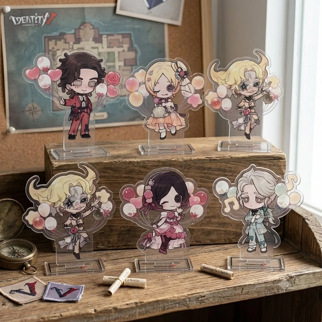 Anime Identity V Acrylic Stand Figure Desktop Decoration Collectible Ornament Cartoon Character Model Gift for Fans Keychain