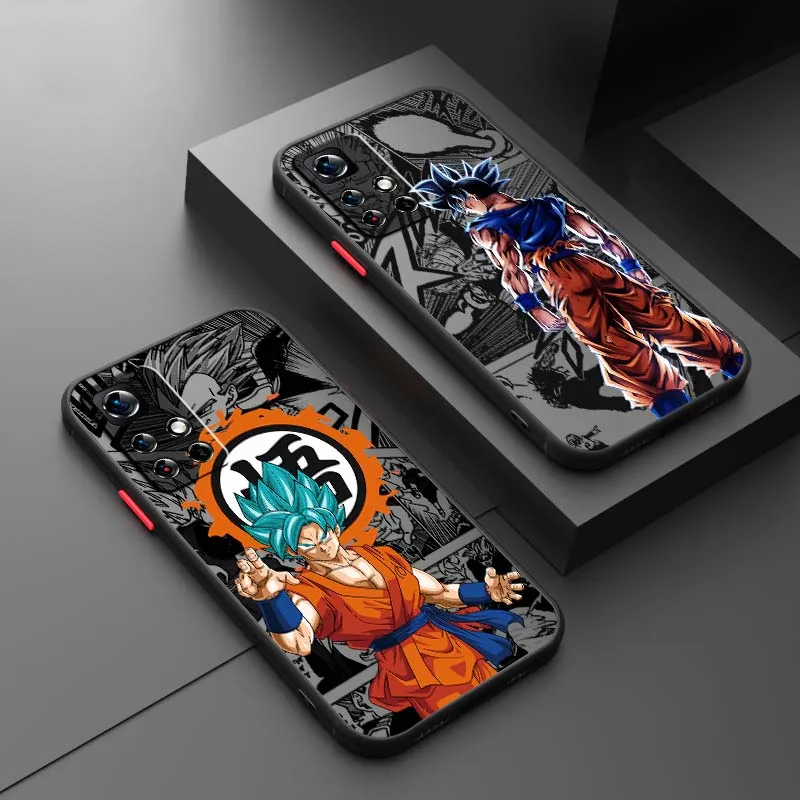 

Anime Dark D-Dragones B-Balls Phone Case For Xiaomi Redmi Note 14 13R 13 12 11 12T 11S 11E 11T Pro Plus Frosted Translucent