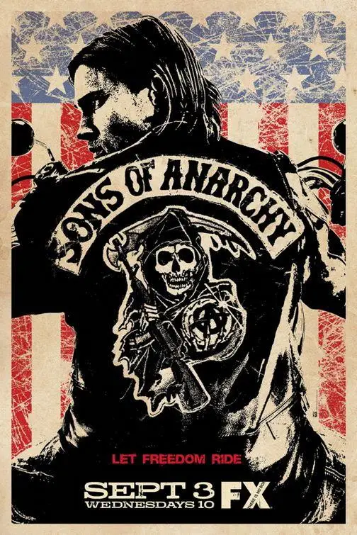Sons of Anarchy Silk Poster 12x18 Inch Art Print