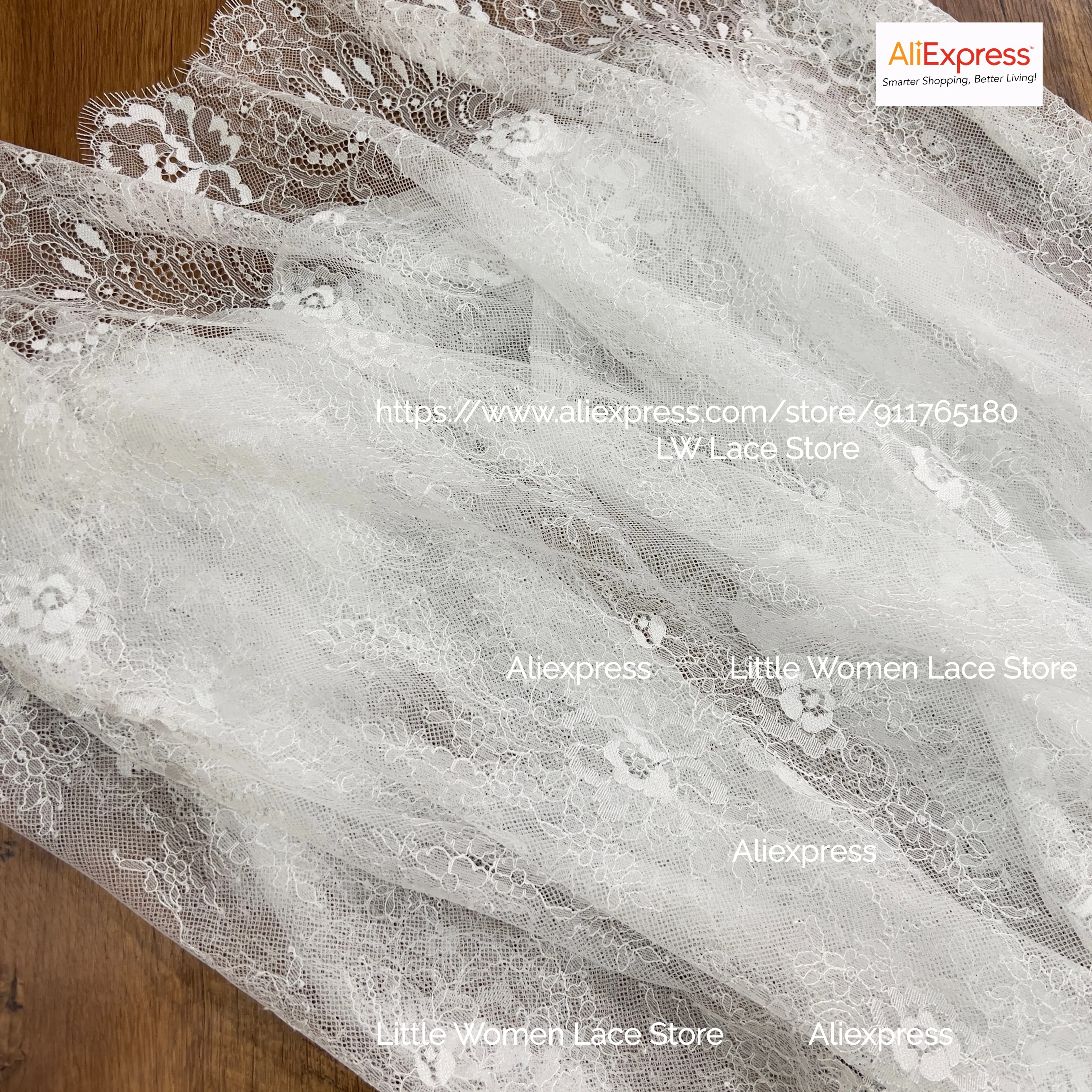 Classic Design Off White French Chantilly Lace Panel 1.5x3M Quality Soft Lace Clothes Sewing Kitchen DIY Lace 2025 Premium