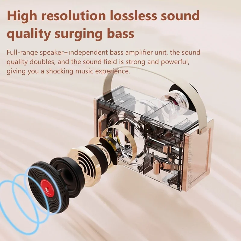 On Sale C-220plus Multifunctional Vinyl Record Player Karaoke Bluetooth Speaker Portable Handheld Mini Audio Support AUX/TF Card
