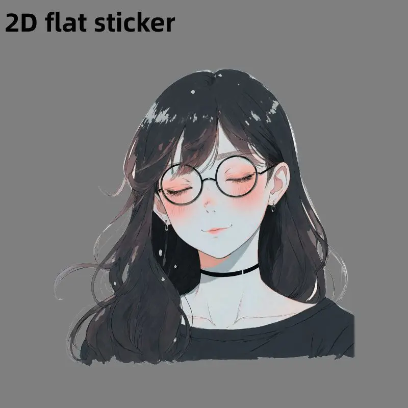 Anime Character Car Sticker Waterproof Durable Vinyl Decal Fade Resistant Easy Apply for Window Body Smooth Surface