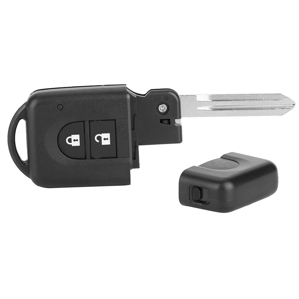 Key Fob Cover 2 Button ABS Car Remote Key Fob Case Smart Cover Shell Fits