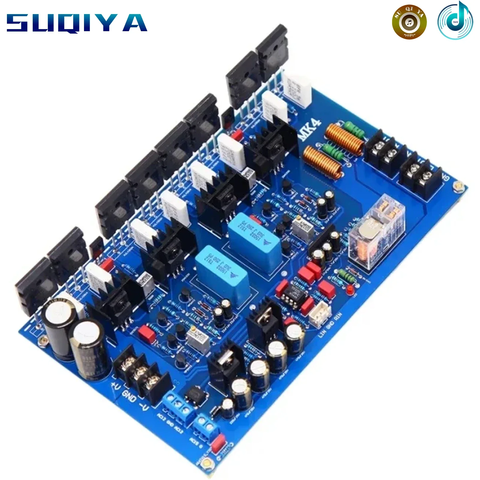 

MK4 Toshiba TTC5200 TTA1943 / ON MJL4302 MJL4281 Tube 2.0 Channel 200W*2 HIFI Stereo Audio Amplifier Board Finished