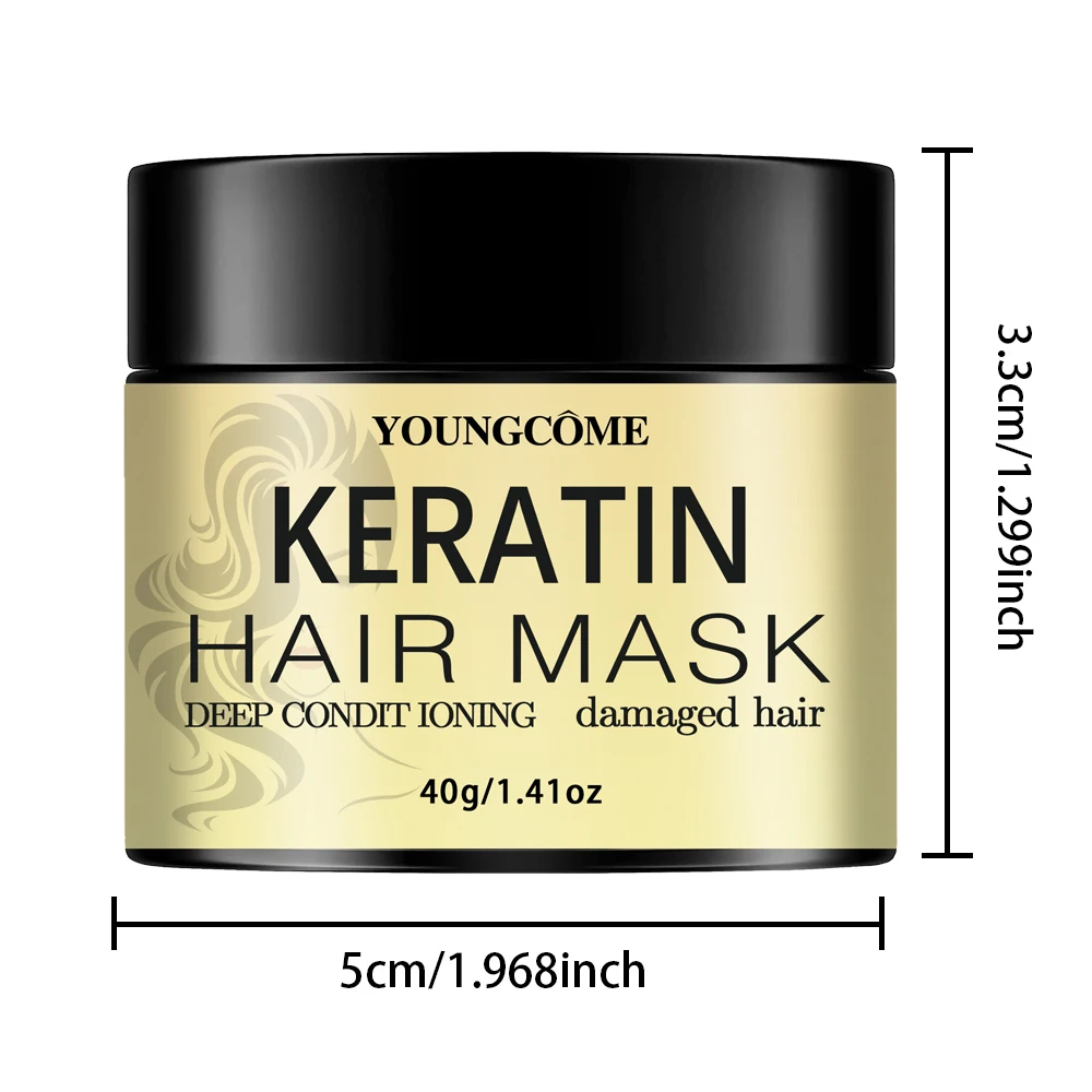 قناع الشعر بالكيراتين، قناع علاج الشعر بالكيراتين 210 جرام للشعر الجاف التالف، قناع علاج الشعر للتكييف العميق، إصلاح تريا