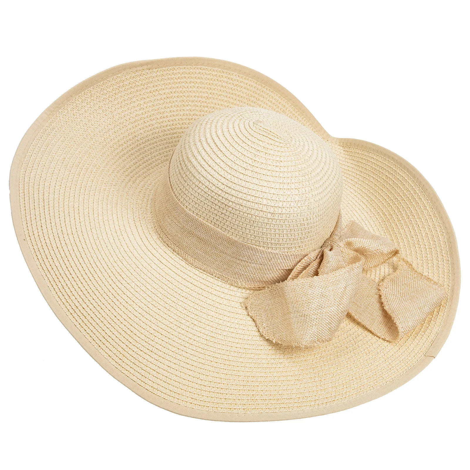 

1Pcs Functional Wide Brim Straw Hat For Women Fashionable Beach Cap Ideal For Activities