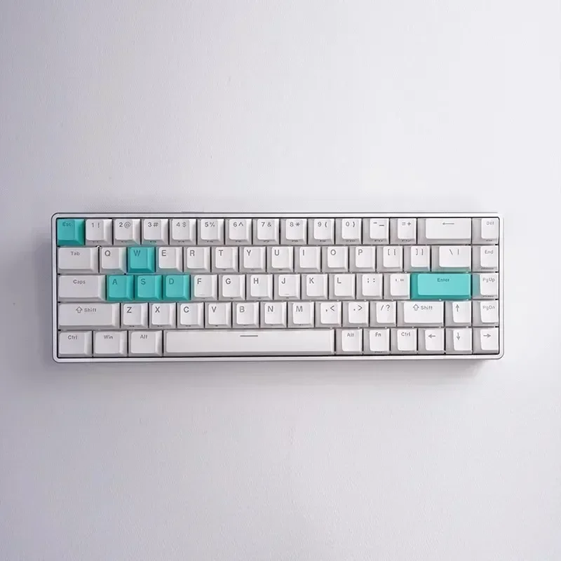 Sama G65 Keyboard Mekanikal magnetik, kabel Gamer 68 tombol kunci penuh tanpa dampak RGB Blacklit Gaming disesuaikan