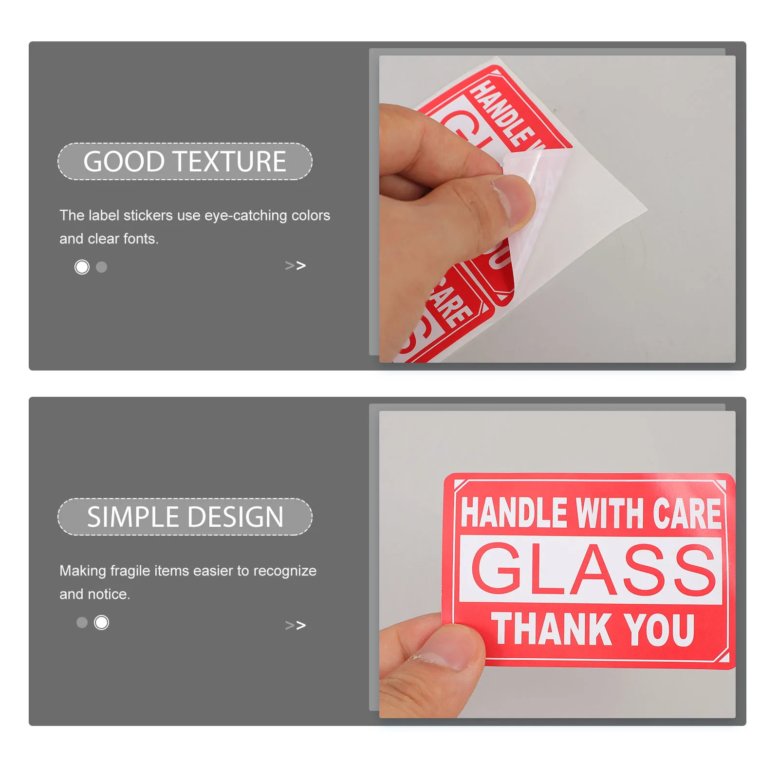 Fragile Label Sticker for Shipping Simple Stickers Boxes Self-adhesive Paper Packaging