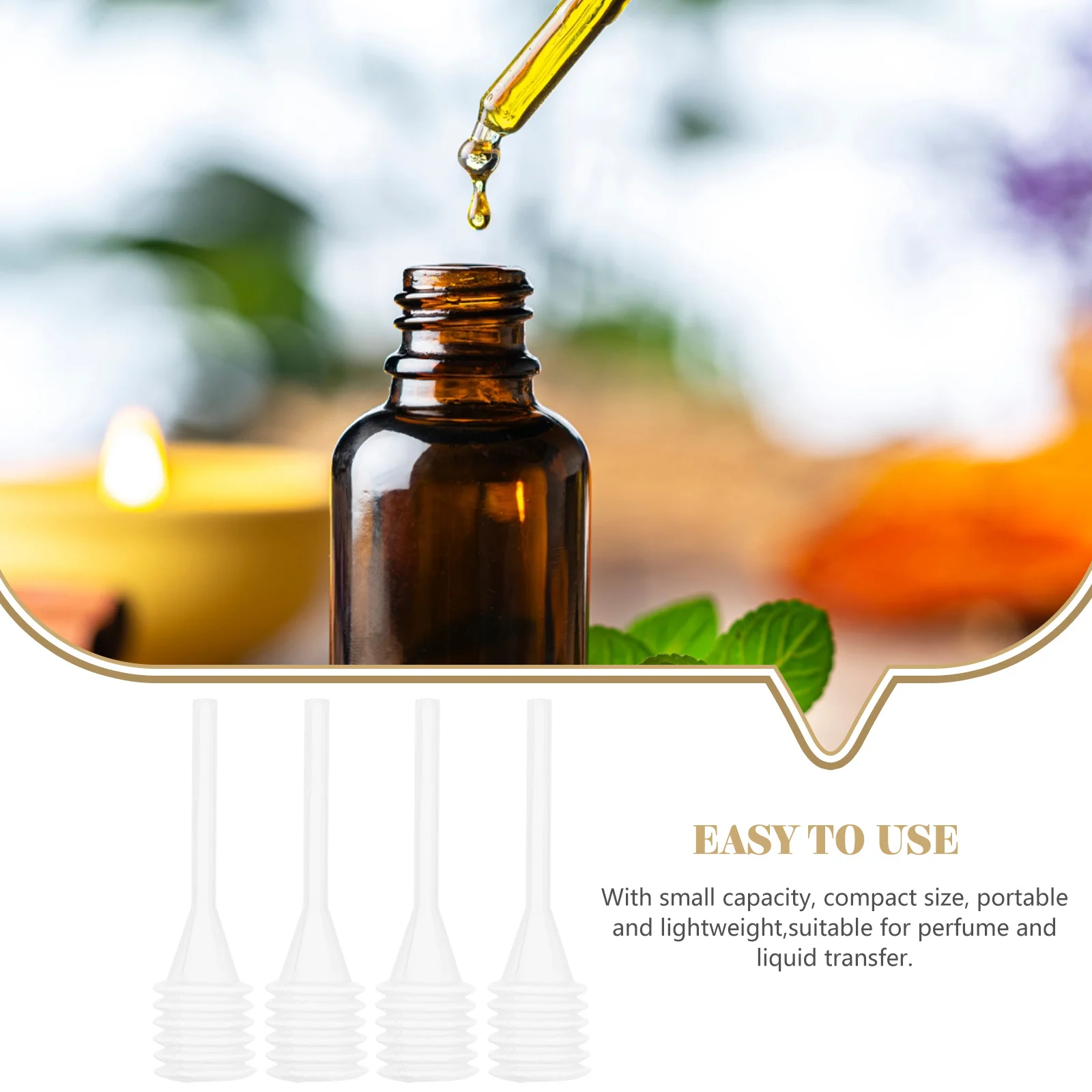 

50 Pcs Transparent Dropper Liquid Pipettes Droppers Eye Perfume Transfer Essential Oil