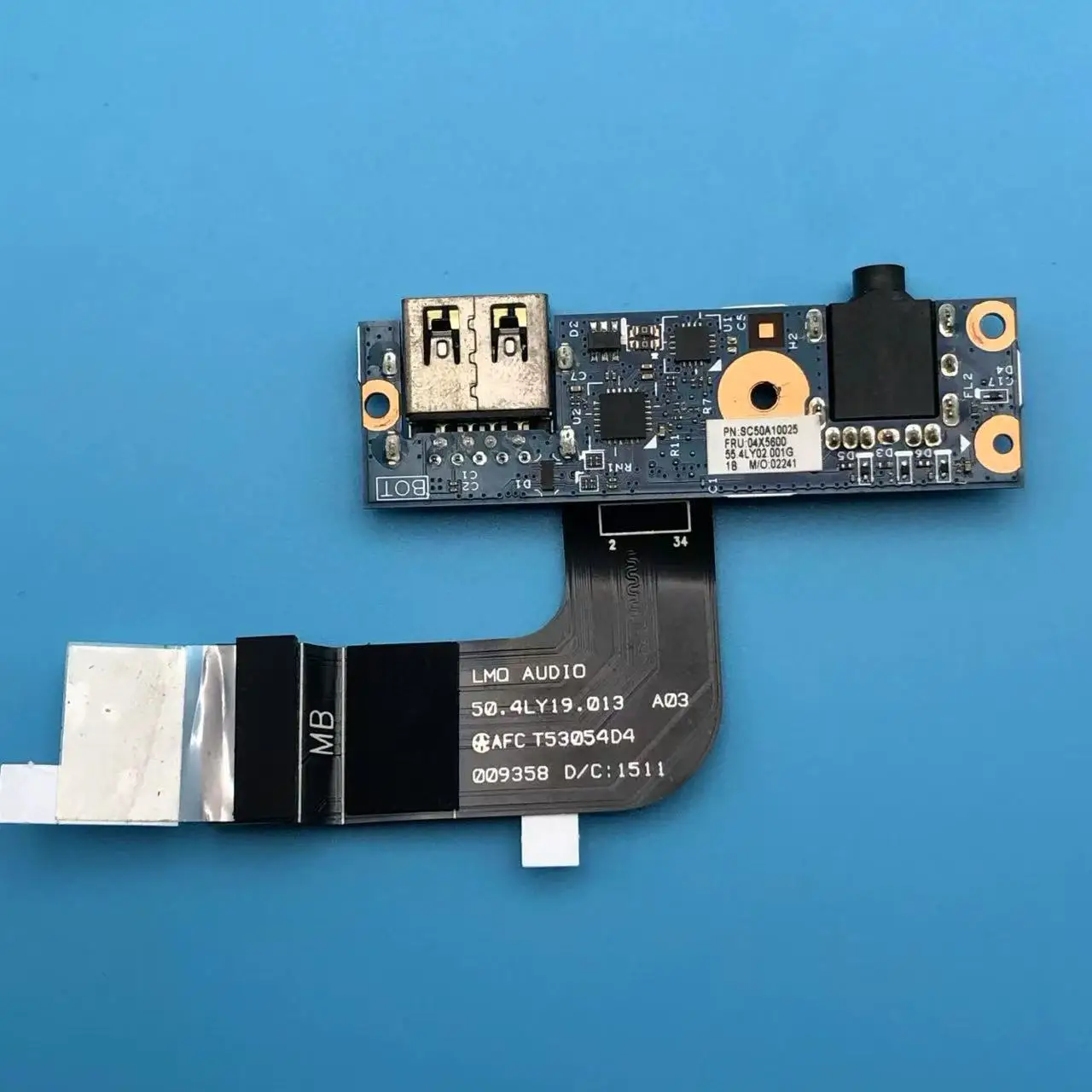 

Original 00HN985 0HN985 for Lenovo ThinkPad X1 Carbon 3rd Gen Audio Small Board Earphone Interface USB Board