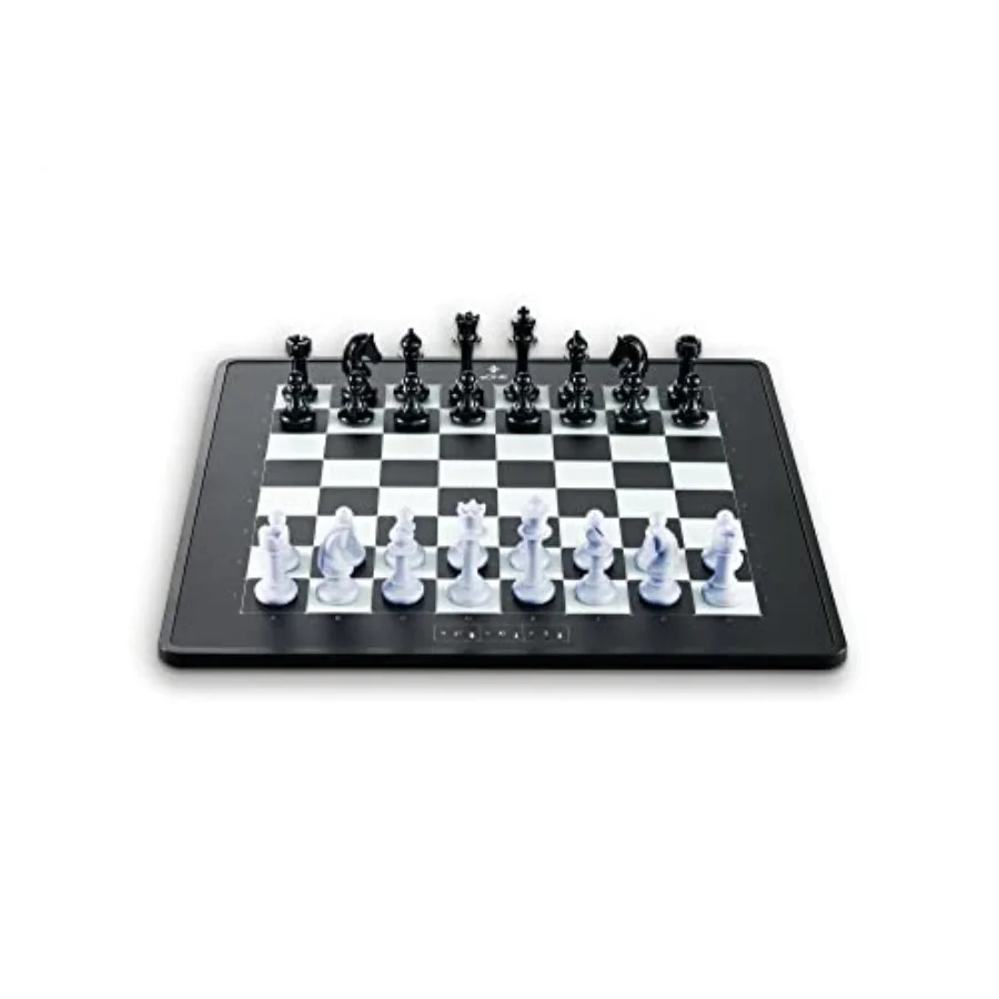 

Electronic Chess Board Set for Adults - Smart Chess Board with LCD Display - USB and Bluetooth Enabled - Autosensing Moves - AI