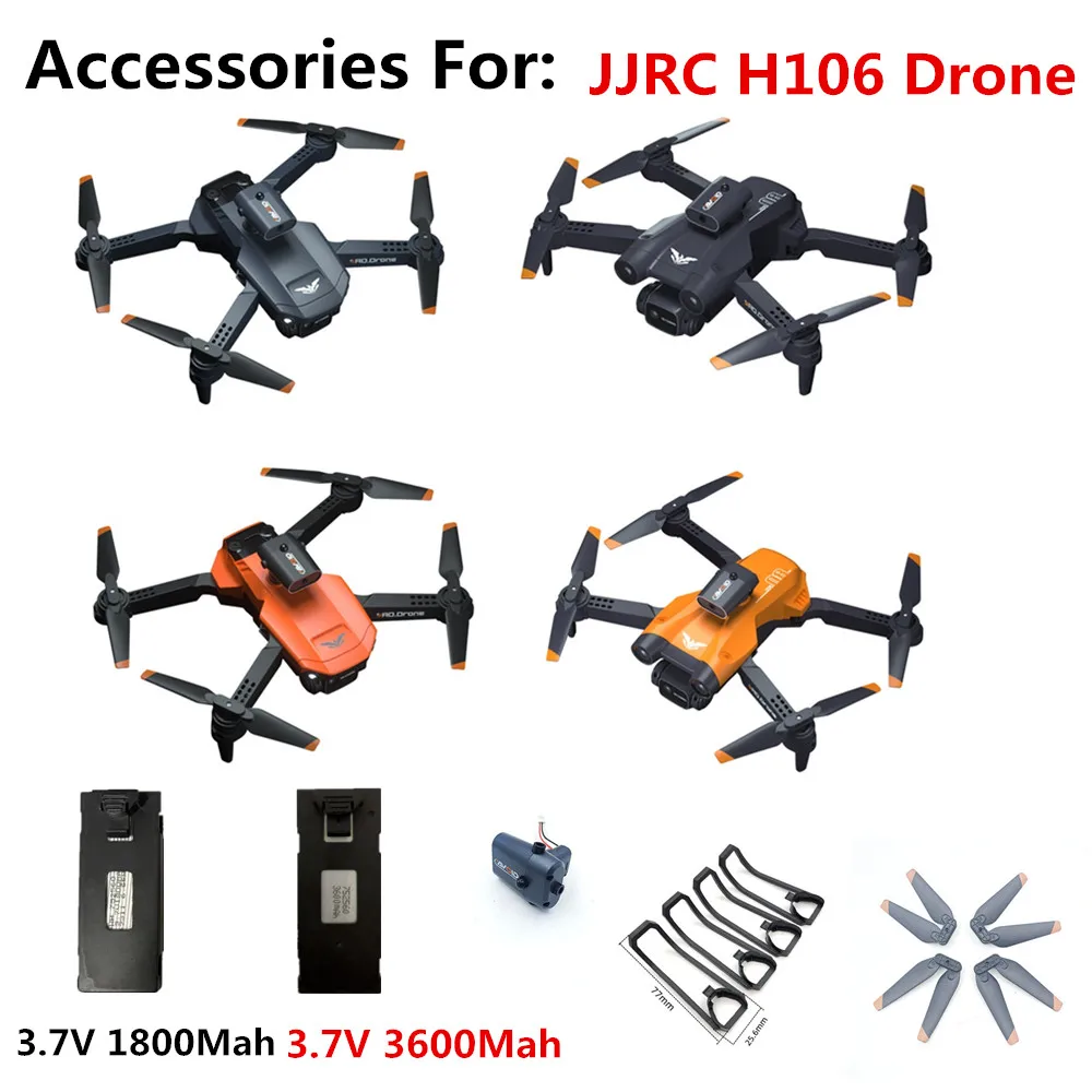 JJRC H106 Drone  Accessories 3.7V 1800mAh  / 3600mAh Battery/ Propeller Blade/ USB Line/ For JJRC H106 Drones H106 Spare Part