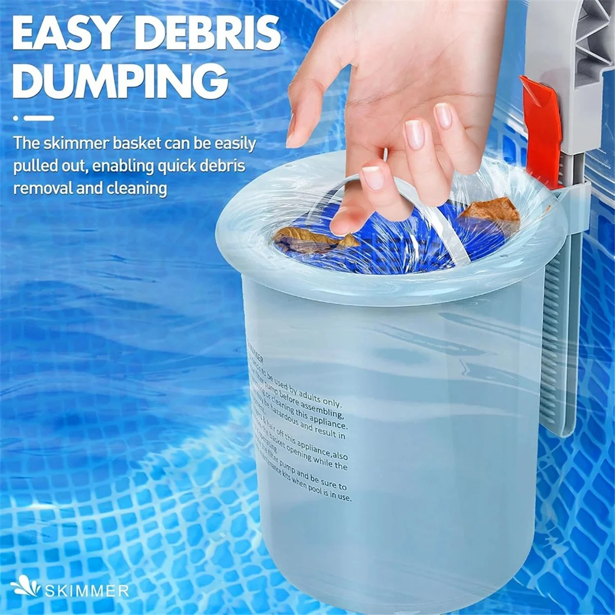 

【New User Coupon】Above Ground Swimming Pool Surface Skimmer Wall Mount Pool Surface Automatic Skimmer for Swimming Pool Cleaning