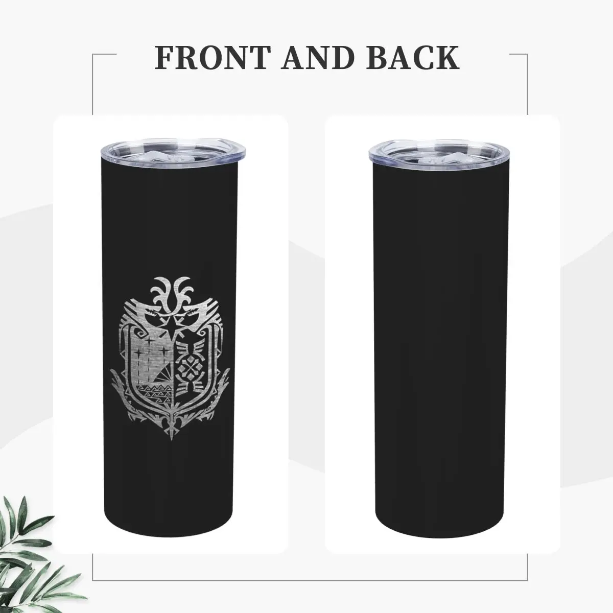 Monster Hunter World Stainless Steel Tumbler Vacuum Insulated Mugs Thermal Cold Cup Straws With Lid 20oz