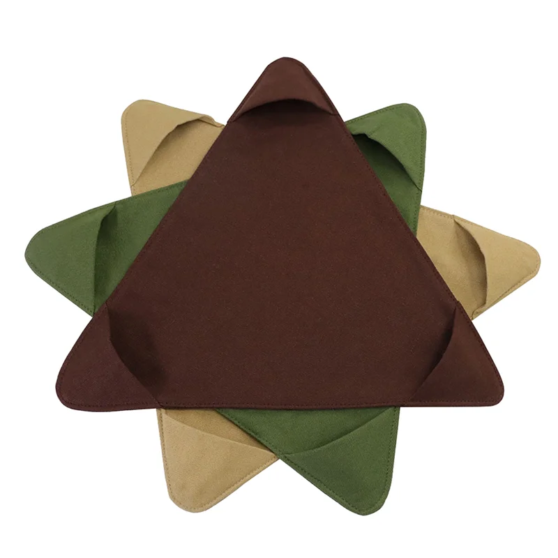 ABLU-Portable Folding Tripod Camping Stool Waterproof Canvas Outdoor Fishing Slacker Chair Fabric Cover