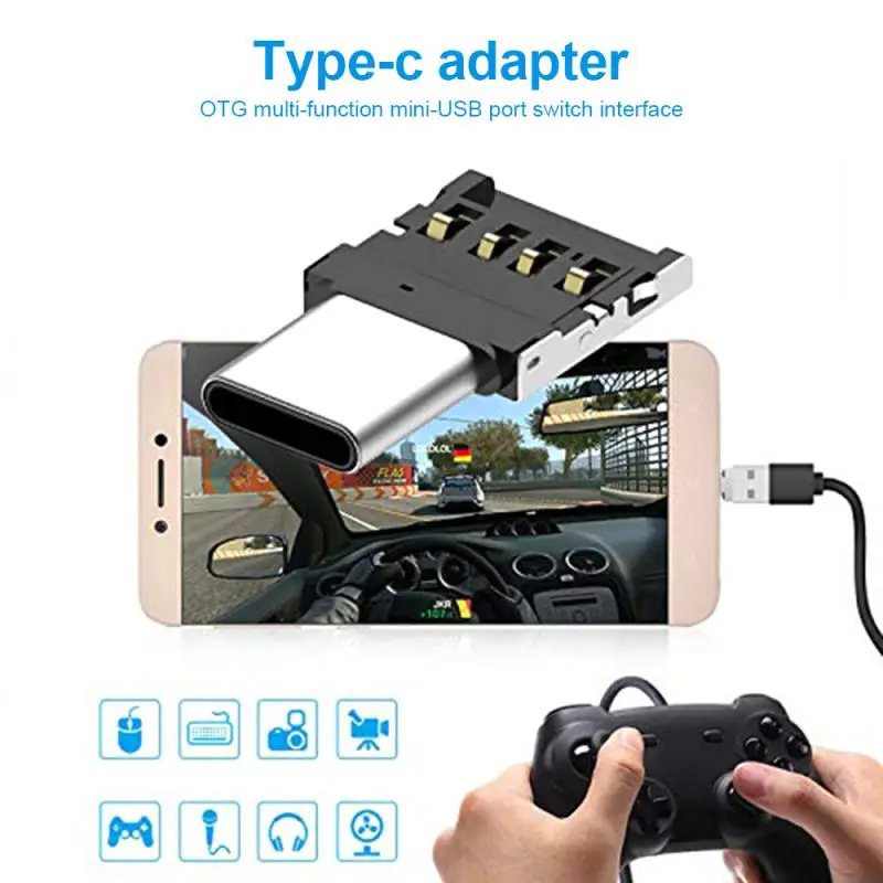 OTG USB To Type C Adapter Micro To USB Male To Type C Female Converter Multi-function Micro-transfer Interface Adapters Phone