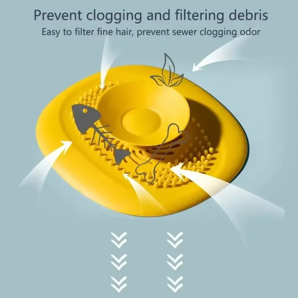 

Силиконовая заглушка для ванны, предотвращающая засоры, для слива в полу, душа, раковины, кухни, бытовой фильтр-сетка, аксессуары для ванной комнаты