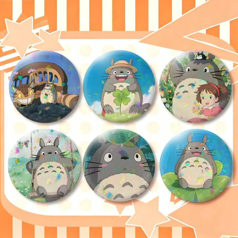 My Neighbor Totoro-o  25 32 44 58 75mm Badges Personalized Round Brooches Pins Accessory Gift