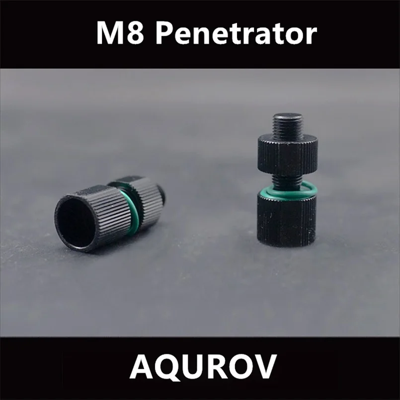 ROV M8 CNC Aluminum Waterproof Sealed Cabin Hollow Solid Screw Bolt For Remote Operated Vehicle