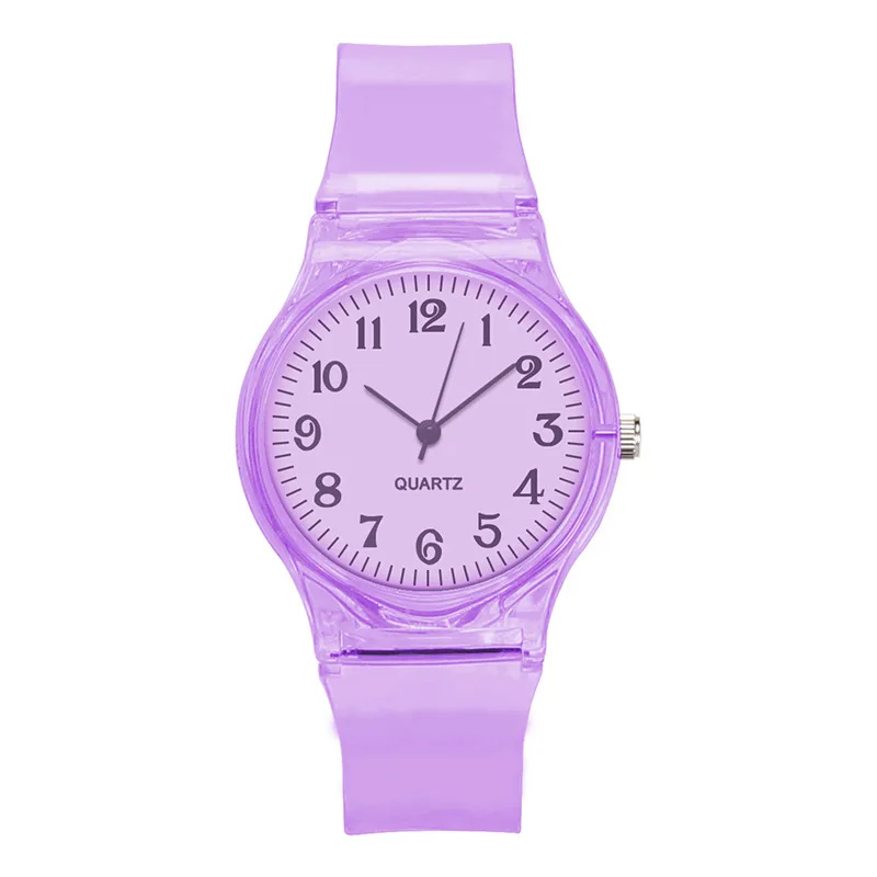 

Casual Fashion Silicone Jelly Quartz Watches for Women Lovely Ladies Wristwatch Transparent Summer Candy Color Student Clock