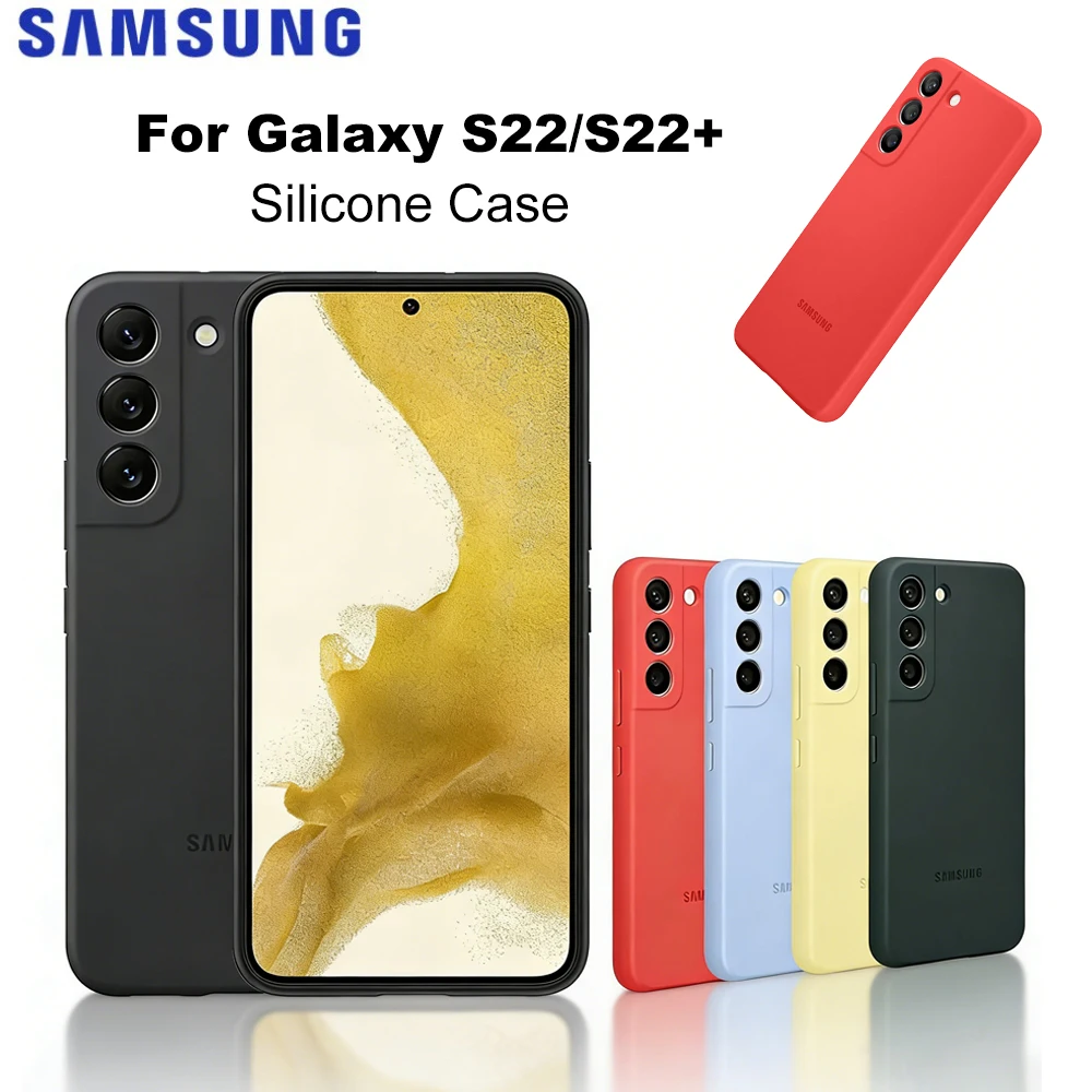 Original Silicone Case Protection Cover For Samsung Galaxy S22 S22+ S22 Plus 5G Shockproof Cover Phone case