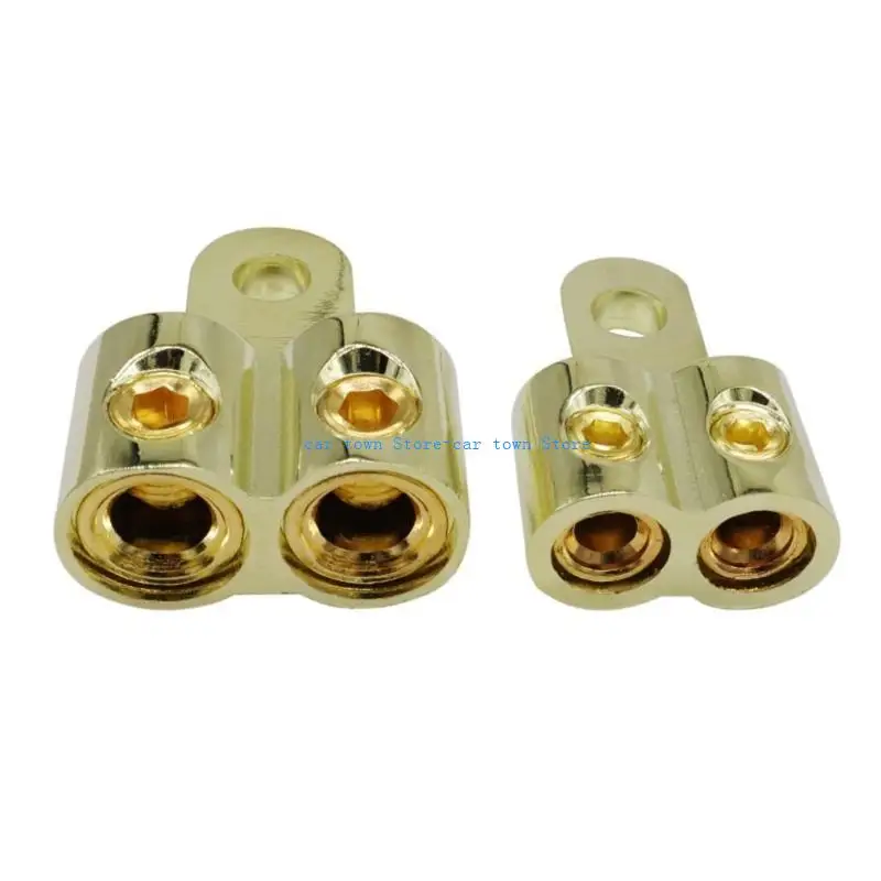 

RXJE Auto Sound Distribution Block Double Output Gauges Wire Distribution Automotive Sound System Fuses Holders for