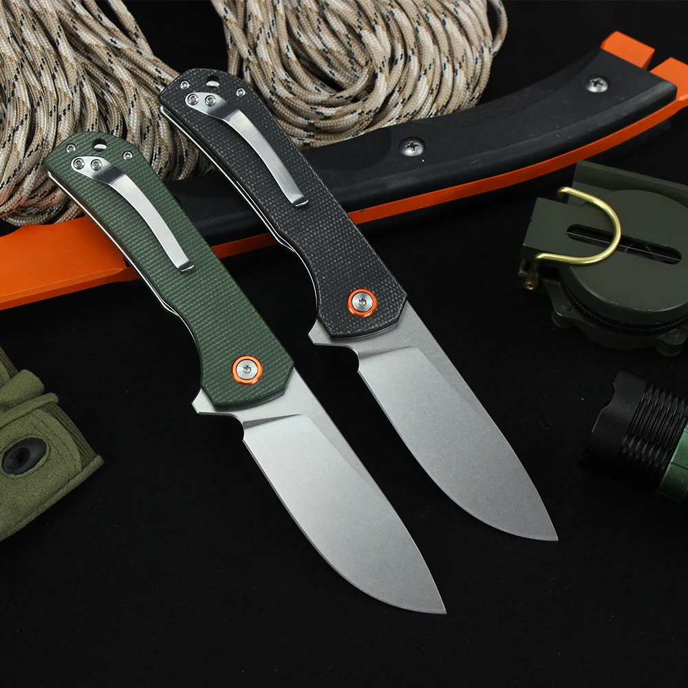 

GT0058 Folding Pocket Knife 60HRC High Hardness Ball Bearing Outdoor Portable Military Tactical Camping Fruit Knives EDC Tools