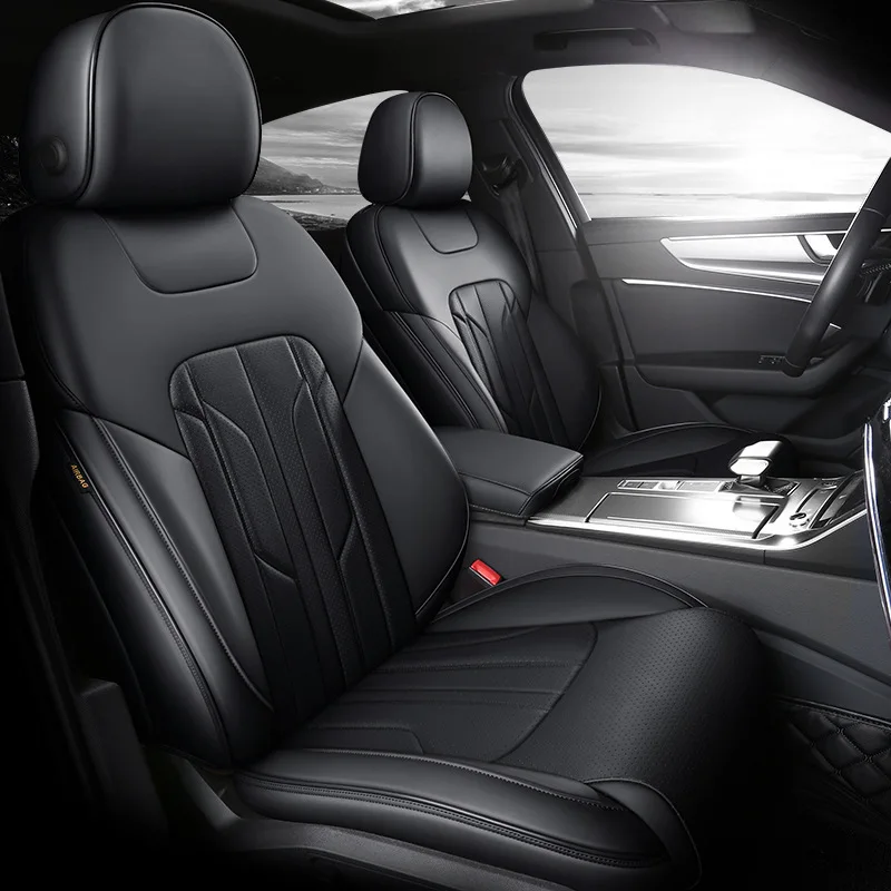 Hot-selling Customization Cowhide Material Modify Kits Full Cover Car Seat Leather Cover Leather Universal Car Seat Covers