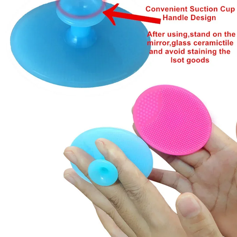 1pc Soft Silicone Bath Brush for Baby Newborn Delicate Skin Shower Shampoo Brush Head Hair Washing Massage Brush Wipe Comb