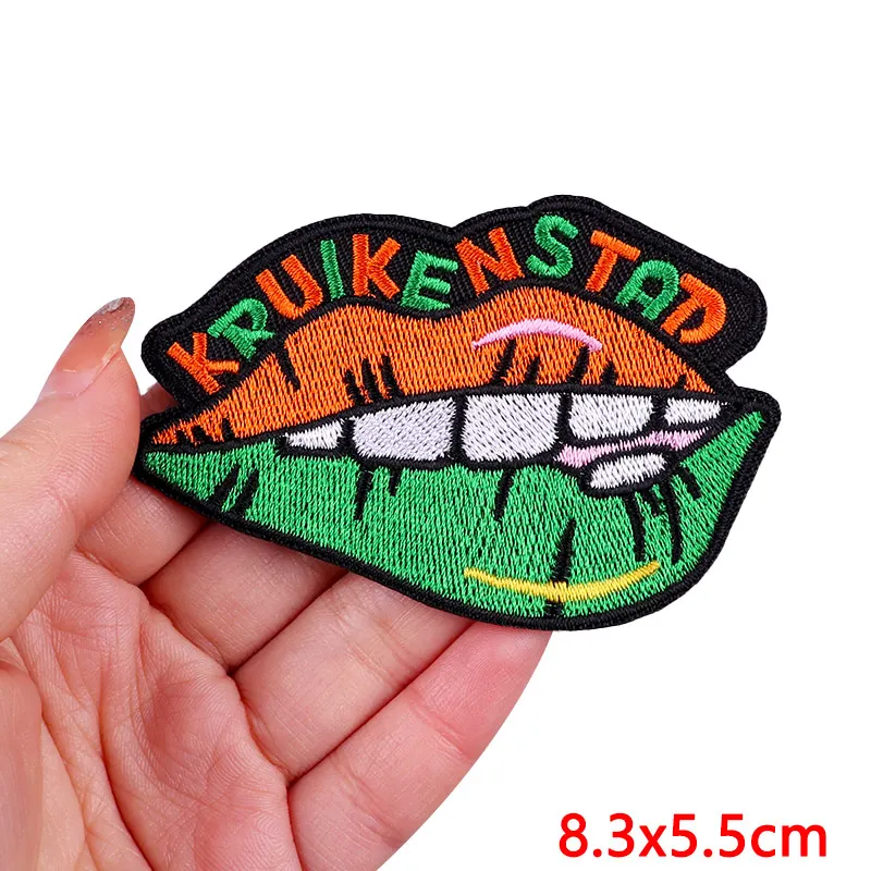 Carnival Kruikenstad Emblem Frog Embroidery Patch Netherland Oeteldonk Party Applique DIY Iron on Patches for Clothing Stickers