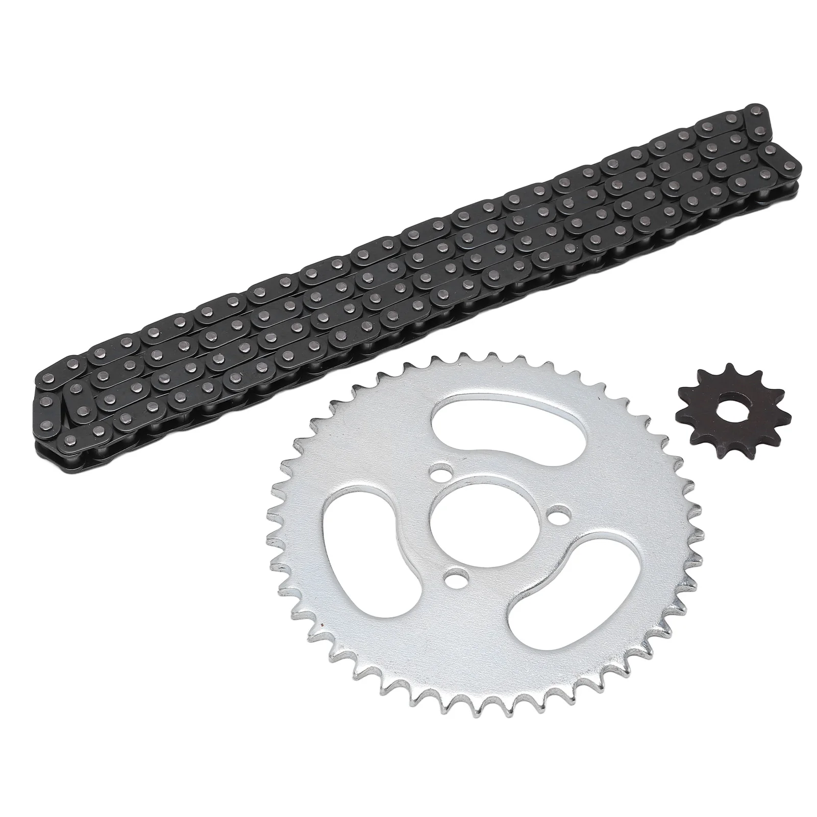 

T8F Front and Rear Sprocket Chain T8F Gear Chain Set High Power Modified Stable Replacement for Mini Motorcycles