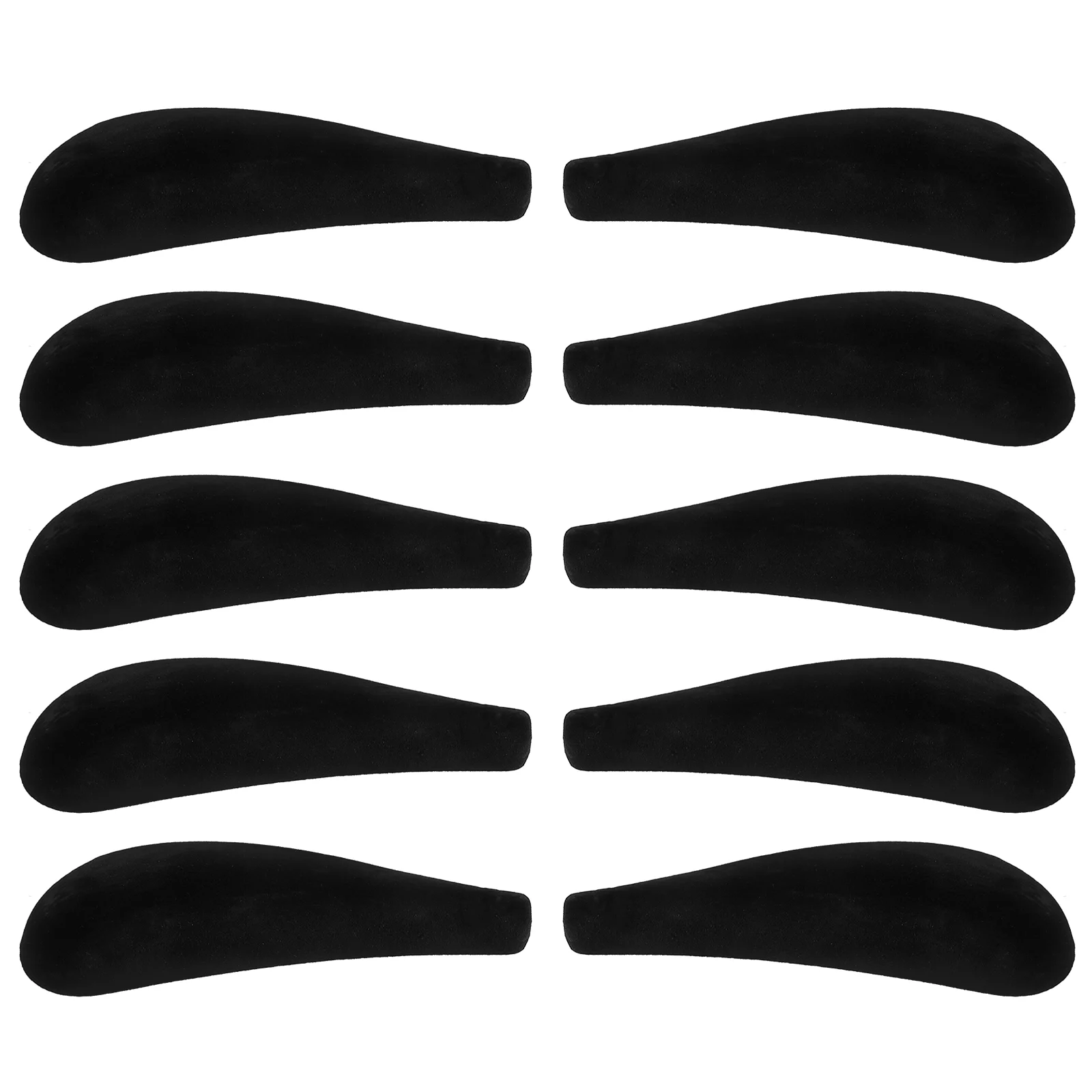 

10 Pcs Hanger Shoulder Rest Clothes Forms Pad Flocking Pads Protector Wide Covers