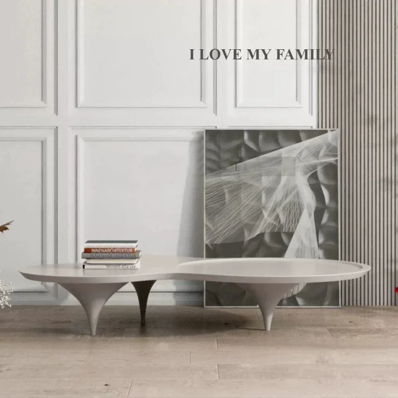 

Aesthetic Cream Wind Coffee Table Modern Living Room Designer Organizer Side Table Unique Accessories Mesa Auxiliar Furniture