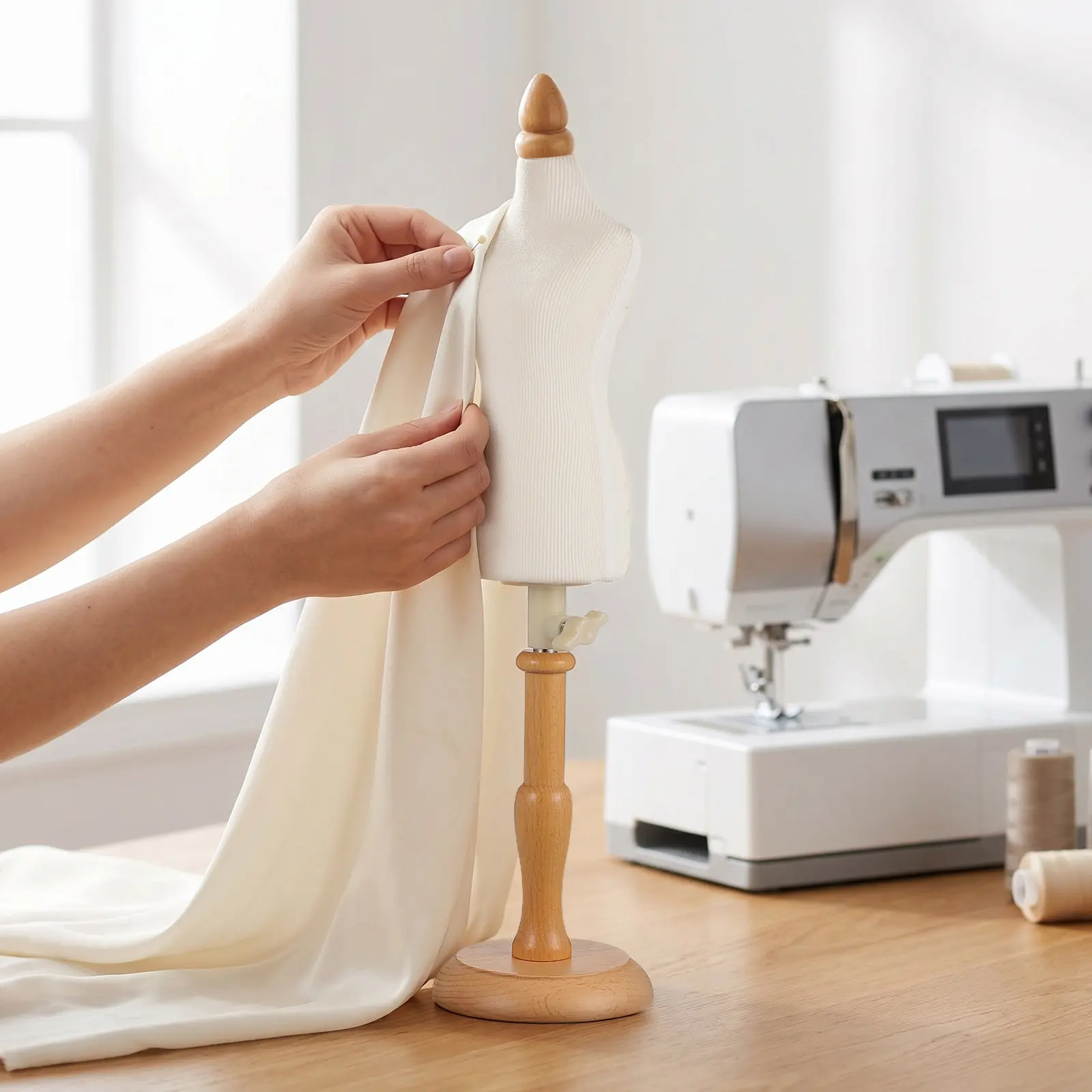 

Clothing Cropped Mannequin Small Size Portable Sturdy Dress Display Stand Sewing Design Mannequin Home Decoration Clothing