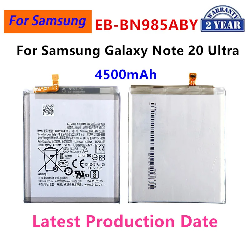 EB-BN985ABY 4500mAh baru baterai pengganti untuk Samsung Galaxy Note 20 Ultra Note20 Ultra baterai ponsel Ultra