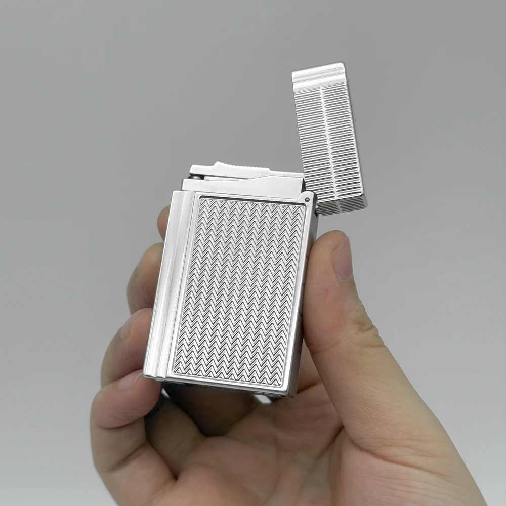 

Brass Lighter Lacquer Tobacco Smoking Cigarret Gadgets Butane Gas lighter Man Unusual Gifts Outdoor Tools